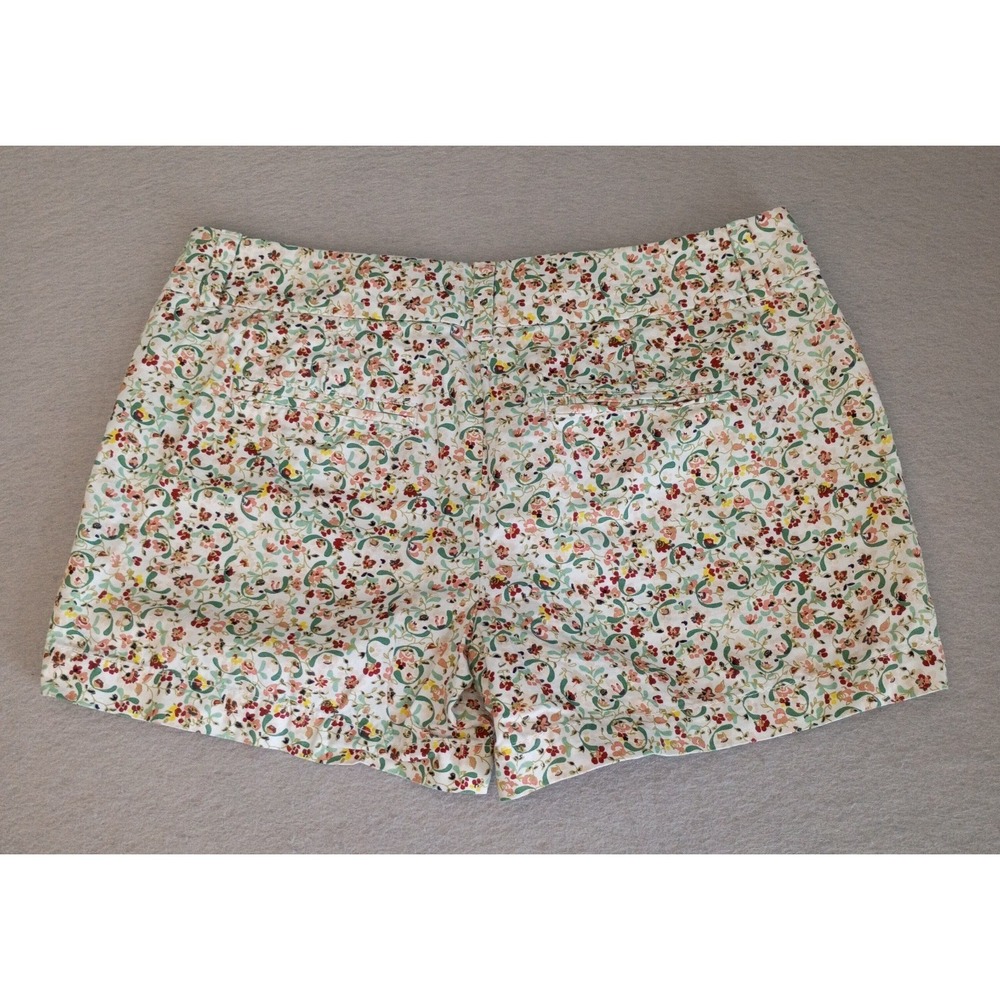 Ann Taylor LOFT Shorts 4 inch Chino Women Size 4 Floral Cottagecore Pretty - Picture 6 of 12